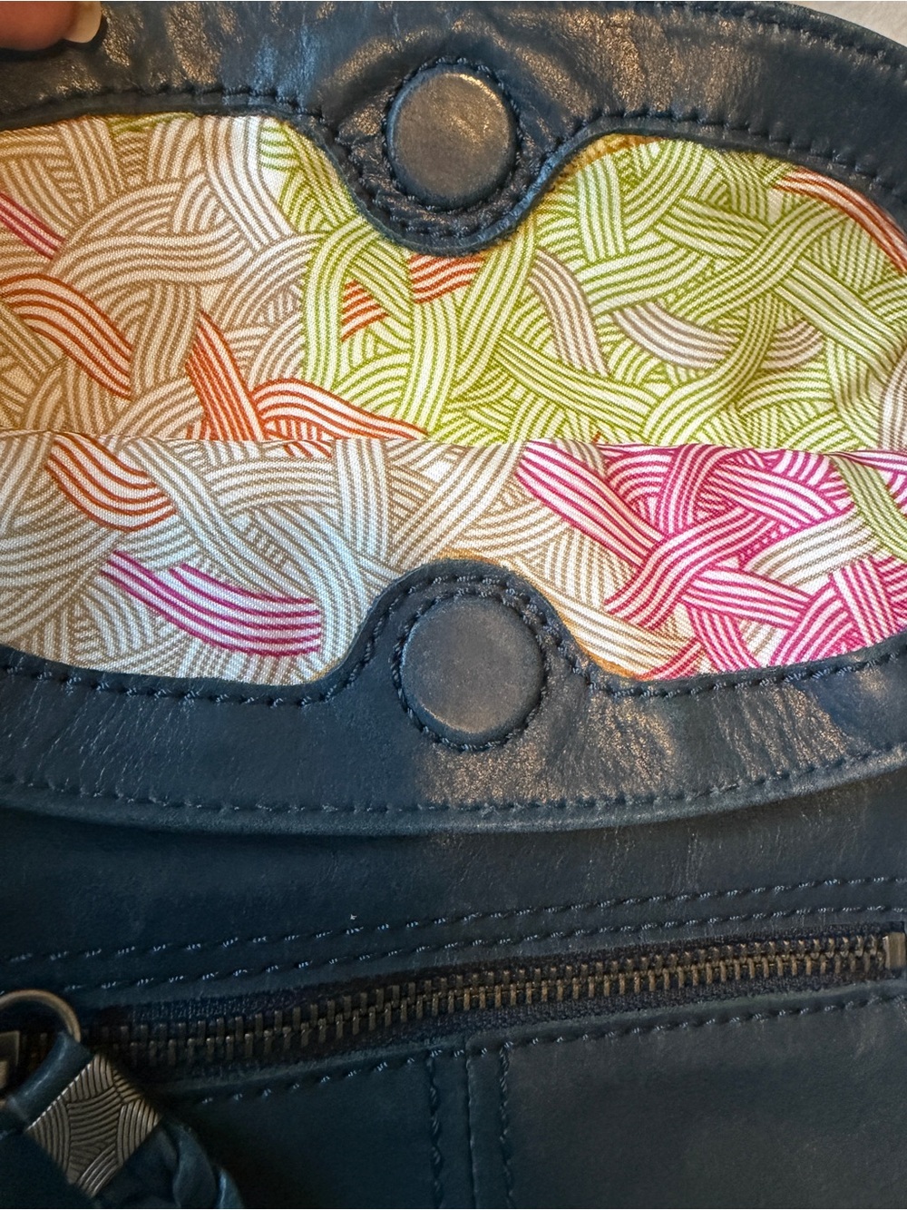 The Sak Katniss Indigo Leather Crossbody - Picture 9 of 11